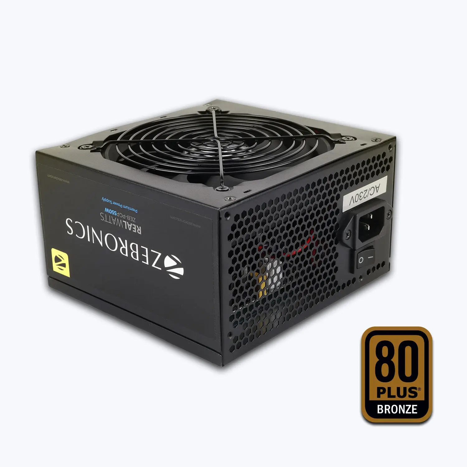 Zebronics ZEB-PGP550W 550W — 80+ Bronze Non-Modular Power Supply