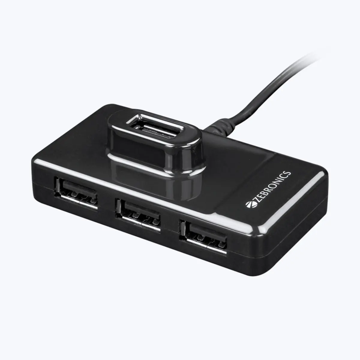 Zebronics ZEB-100HB 4-Port High-Speed USB Hub — 4x USB, USB 2.0