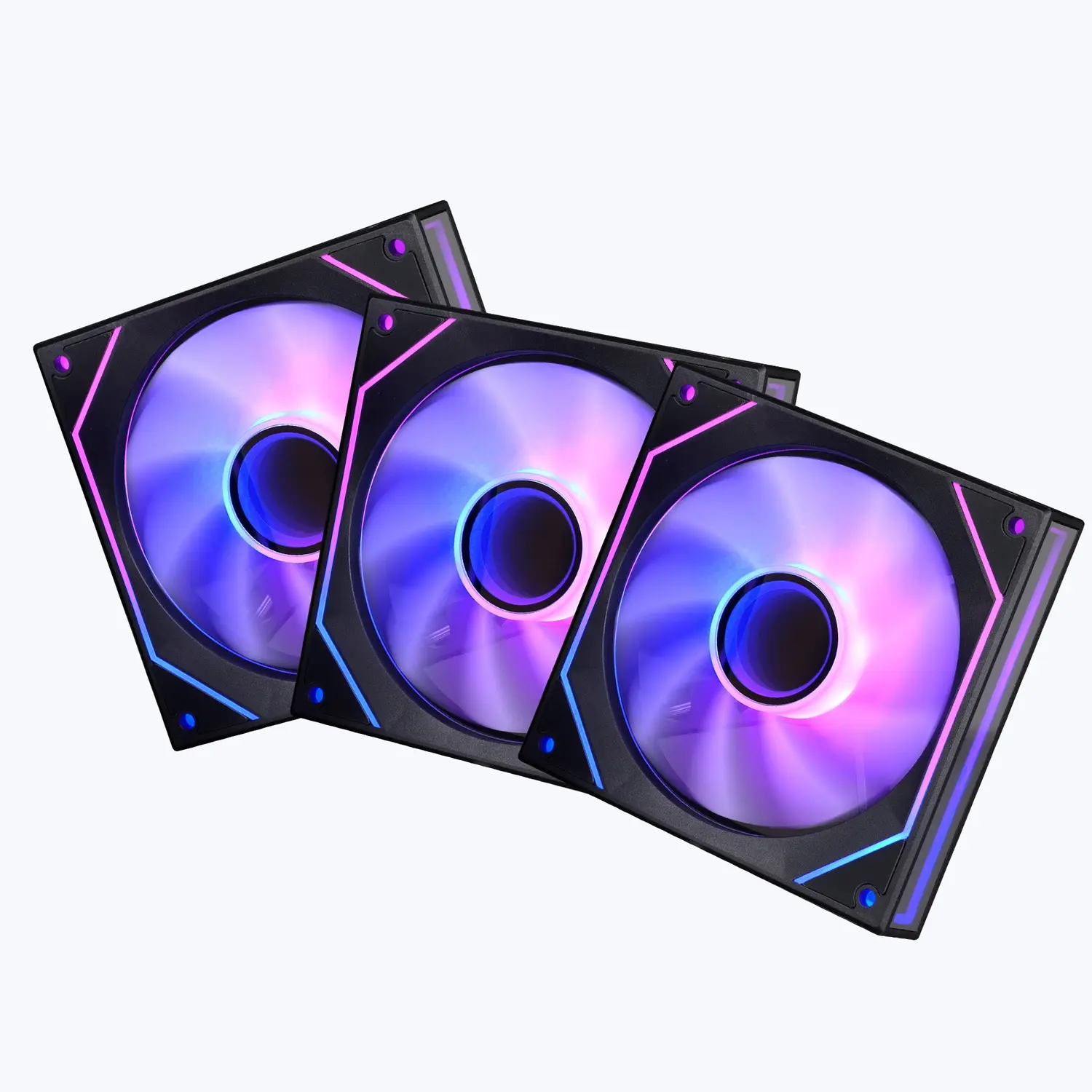 Zebronics PGF700 B/W Chassis Fan (3-pack) — Standalone aftermarket case fan (3-pack), 120mm x 3