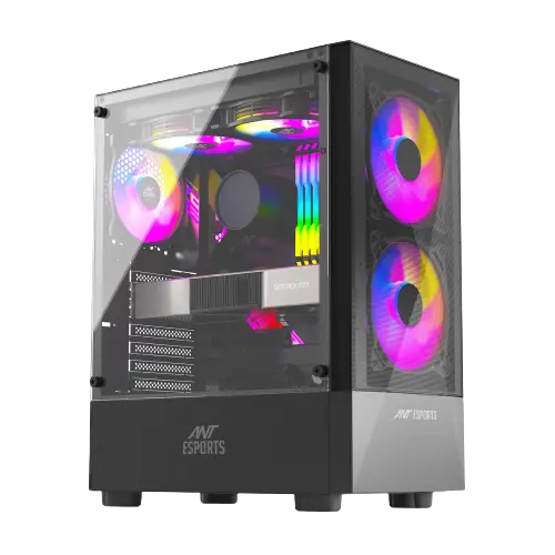 Ant Esports ICE-100 — Mid Tower PC Cabinet (ATX)