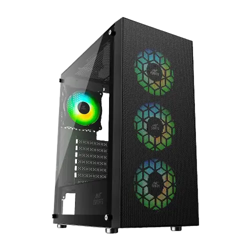 Ant Esports ICE-110 Auto RGB — Mid Tower PC Cabinet (E-ATX)