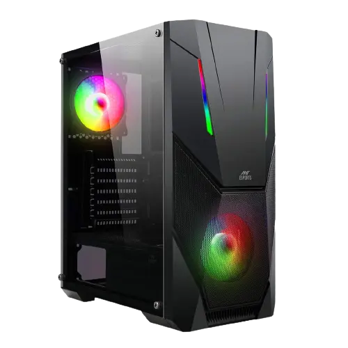 Ant Esports ICE-211TG ARGB — Mid Tower PC Cabinet (ATX)