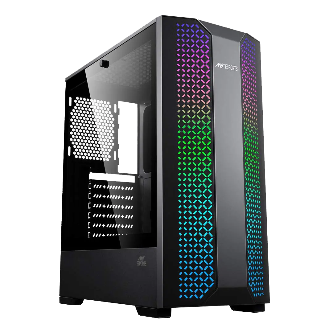 Ant Esports ICE-280TG — Mid Tower PC Cabinet (ATX)