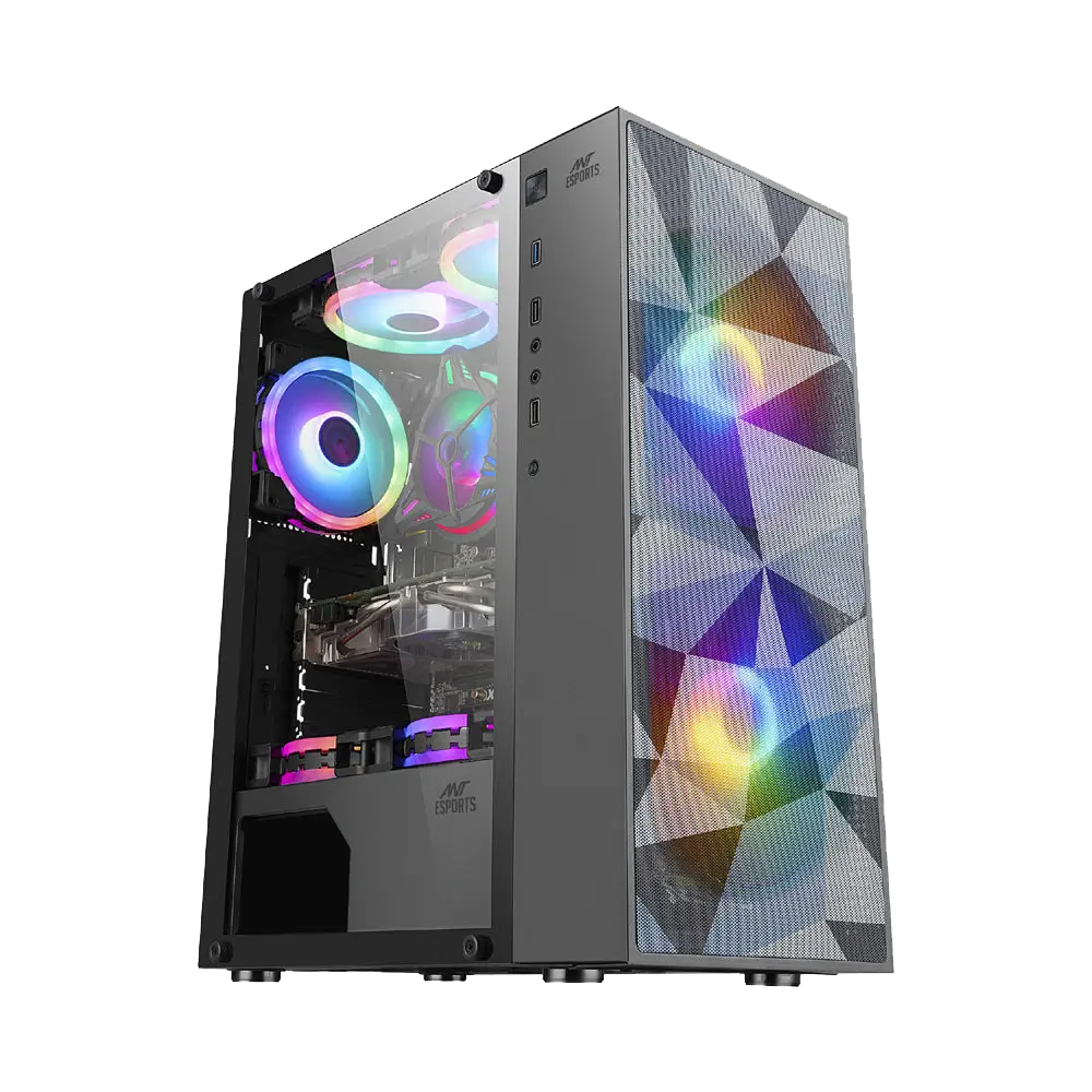 Ant Esports ICE-310MT — Mid Tower PC Cabinet (ATX)