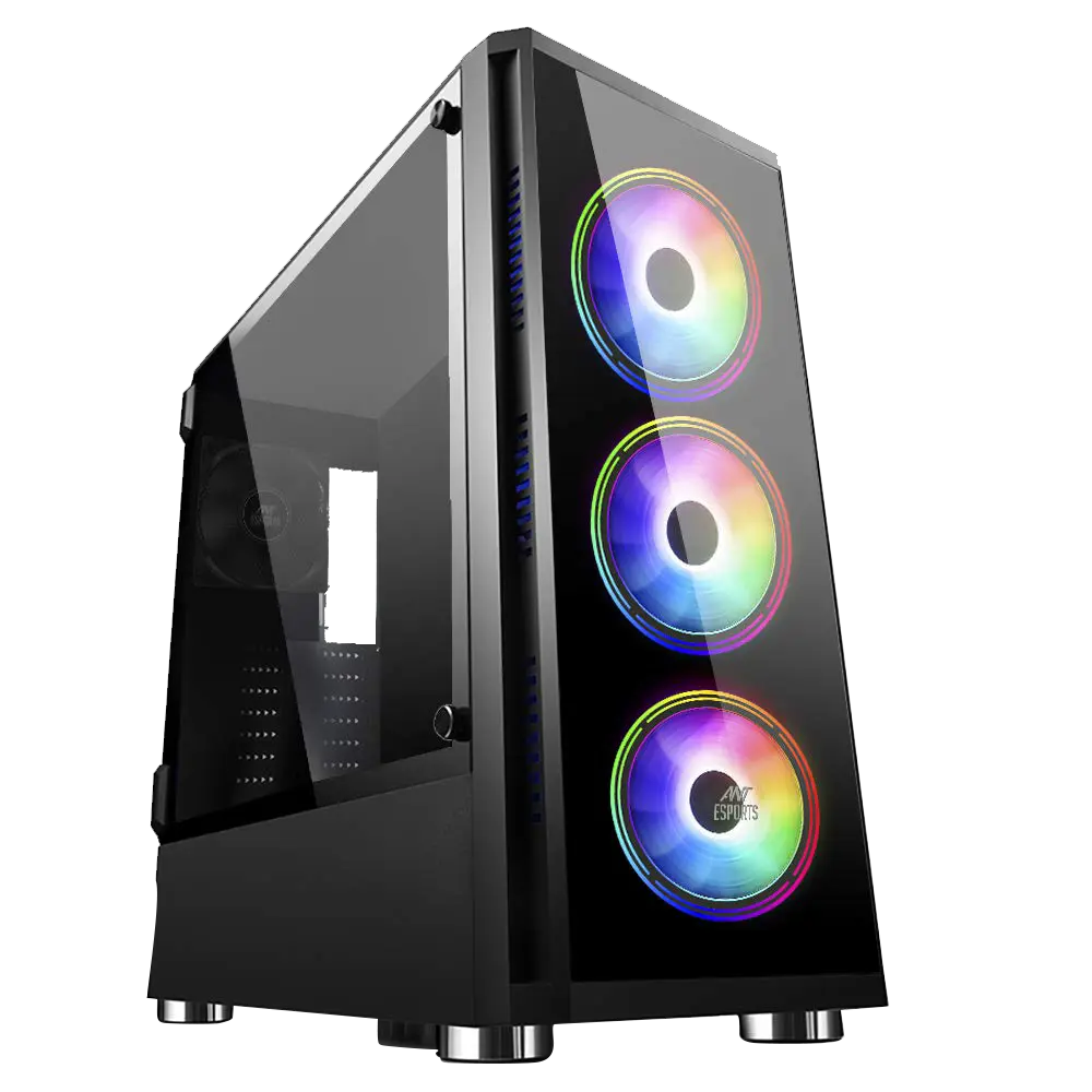 Ant Esports ICE-400TG — Mid Tower PC Cabinet (ATX)