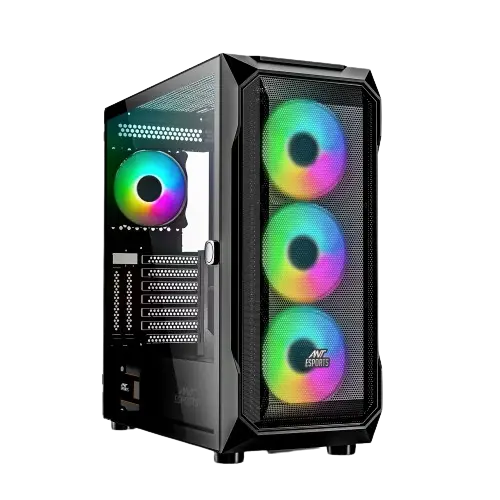 Ant Esports ICE-410TG — Mid Tower PC Cabinet (ATX)