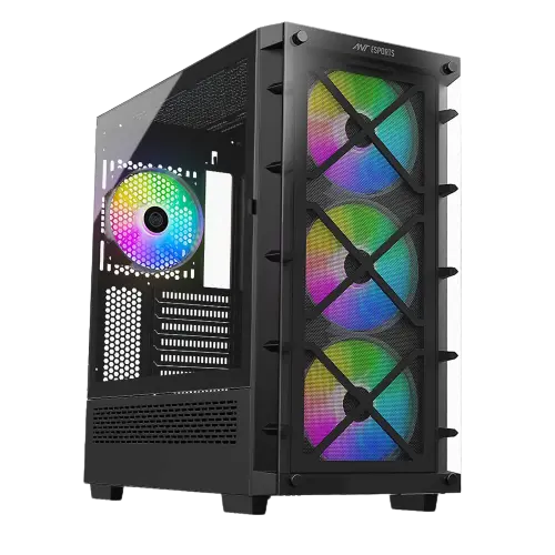 Ant Esports ICE-5000 RGB — Mid Tower PC Cabinet (E-ATX)