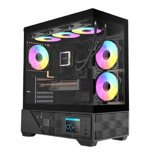 Ant Esports Crystal X6 Digital — Mid Tower PC Cabinet (E-ATX)