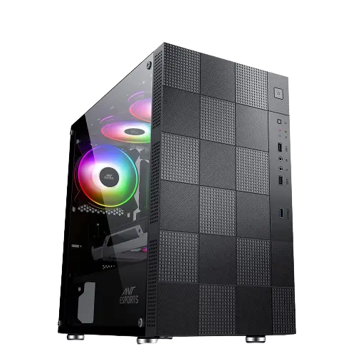 Ant Esports Elite 1000 TG — Mid Tower PC Cabinet (ATX)