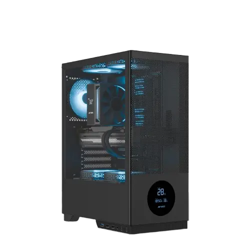 Ant Esports X2 LCD — Mid Tower PC Cabinet (ATX)