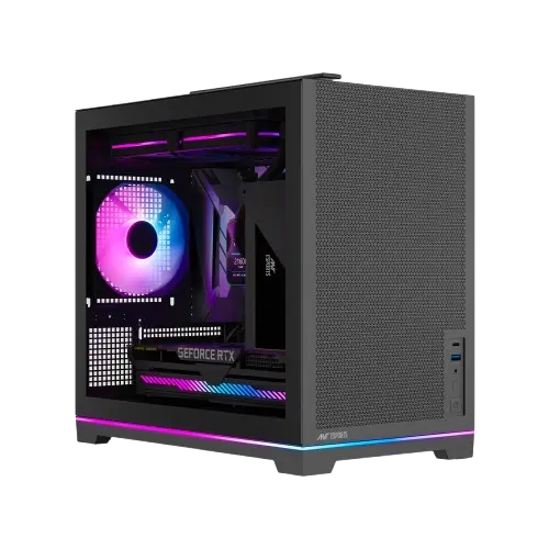 Ant Esports Box C Air V2 — Micro Tower PC Cabinet (ATX)