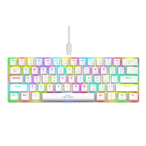 Ant Esports MK1300 V2 (Red) — Mechanical Gaming Keyboard, Outemu Red, RGB, 60% mini
