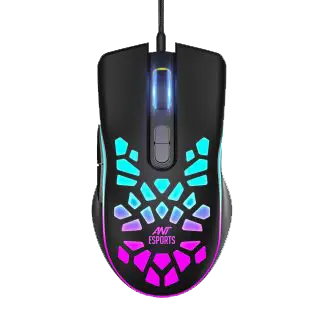 Ant Esports GM80 — Wired Gaming Mouse, 3,600 DPI, RGB, 69 g lightweight