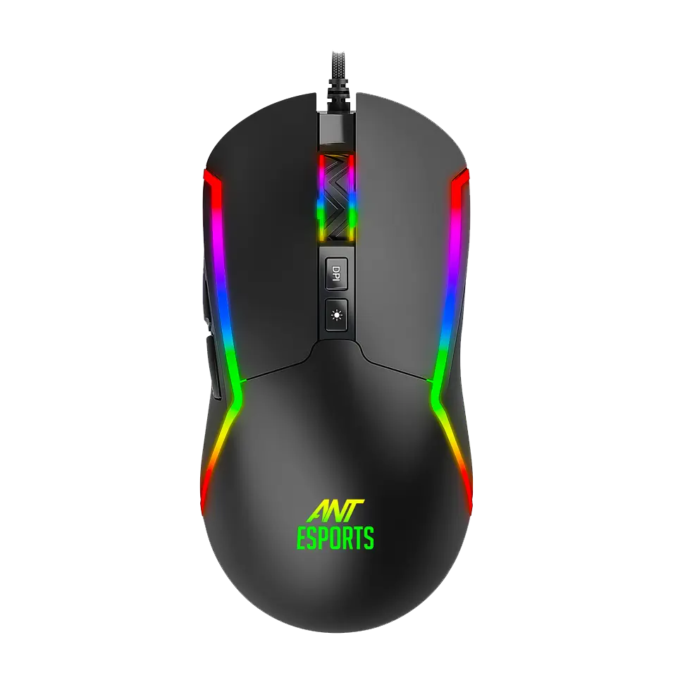 Ant Esports GM330 — Wired Gaming Mouse, 12,800 DPI, RGB