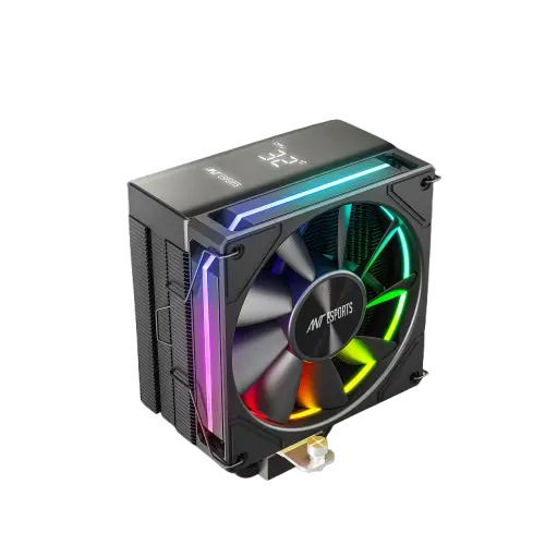 Ant Esports V6 Digital ARGB — Single-Tower CPU Air Cooler, ARGB