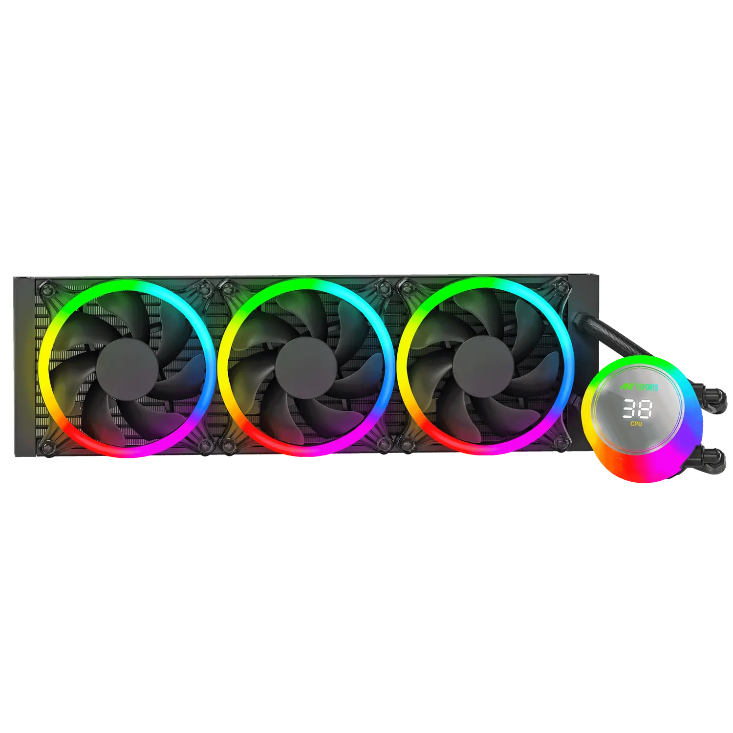 Ant Esports ICE-Chroma 360 ARGB — 360mm AIO Liquid CPU Cooler