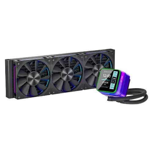 Ant Esports Glacius-360D LCD — 360mm AIO Liquid CPU Cooler with LCD Display