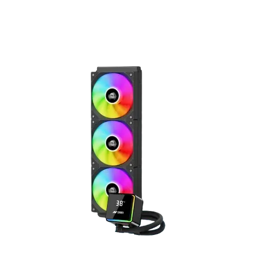 Ant Esports ICE Storm 360 LCD — 360mm AIO Liquid CPU Cooler with LCD Display
