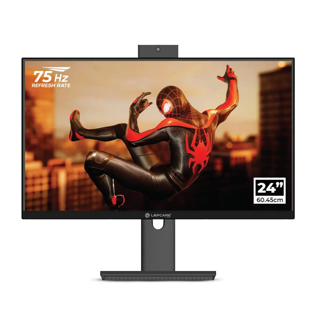Lapcare LM24GMW (2MP webcam) 23.8-inch FHD 75Hz Monitor