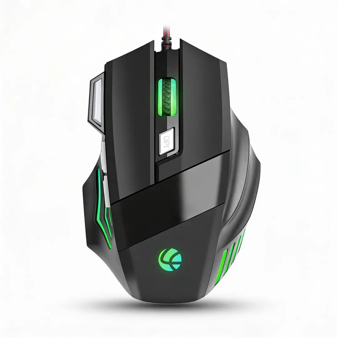 Lapcare Champ (LOX-509) — Wired Gaming Mouse, 3,600 DPI, RGB