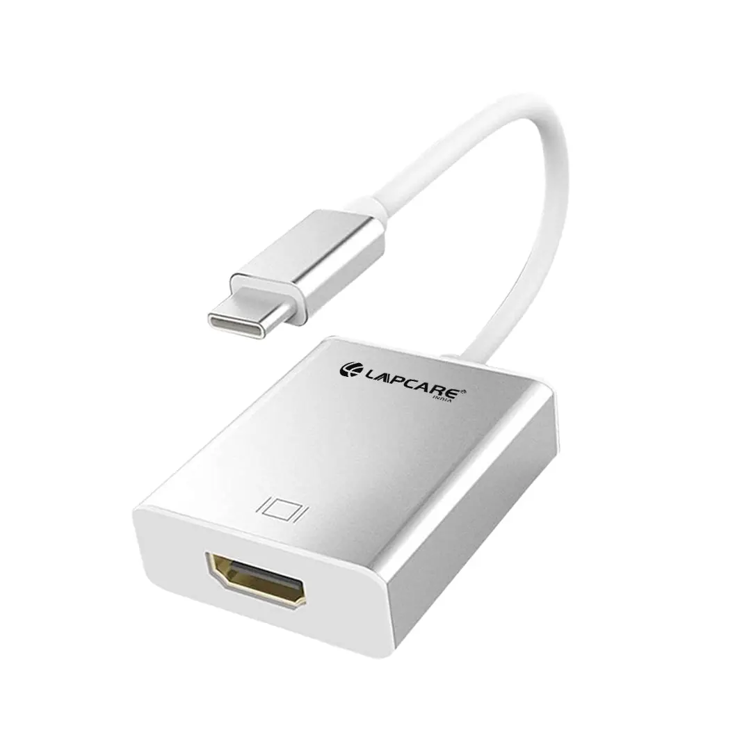 Lapcare Type-C to HDMI Converter (4K UHD, 20cm) — USB-C to HDMI, 4K UHD