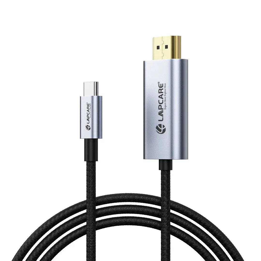 Lapcare Type-C to HDMI Cable 1.5M (LTCH-006) — USB-C to HDMI, 4K UHD 3840x2160@30Hz