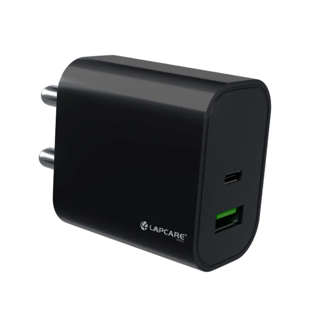 Lapcare THURSTY 20W Dual Port Wall Charger (LOX-370)