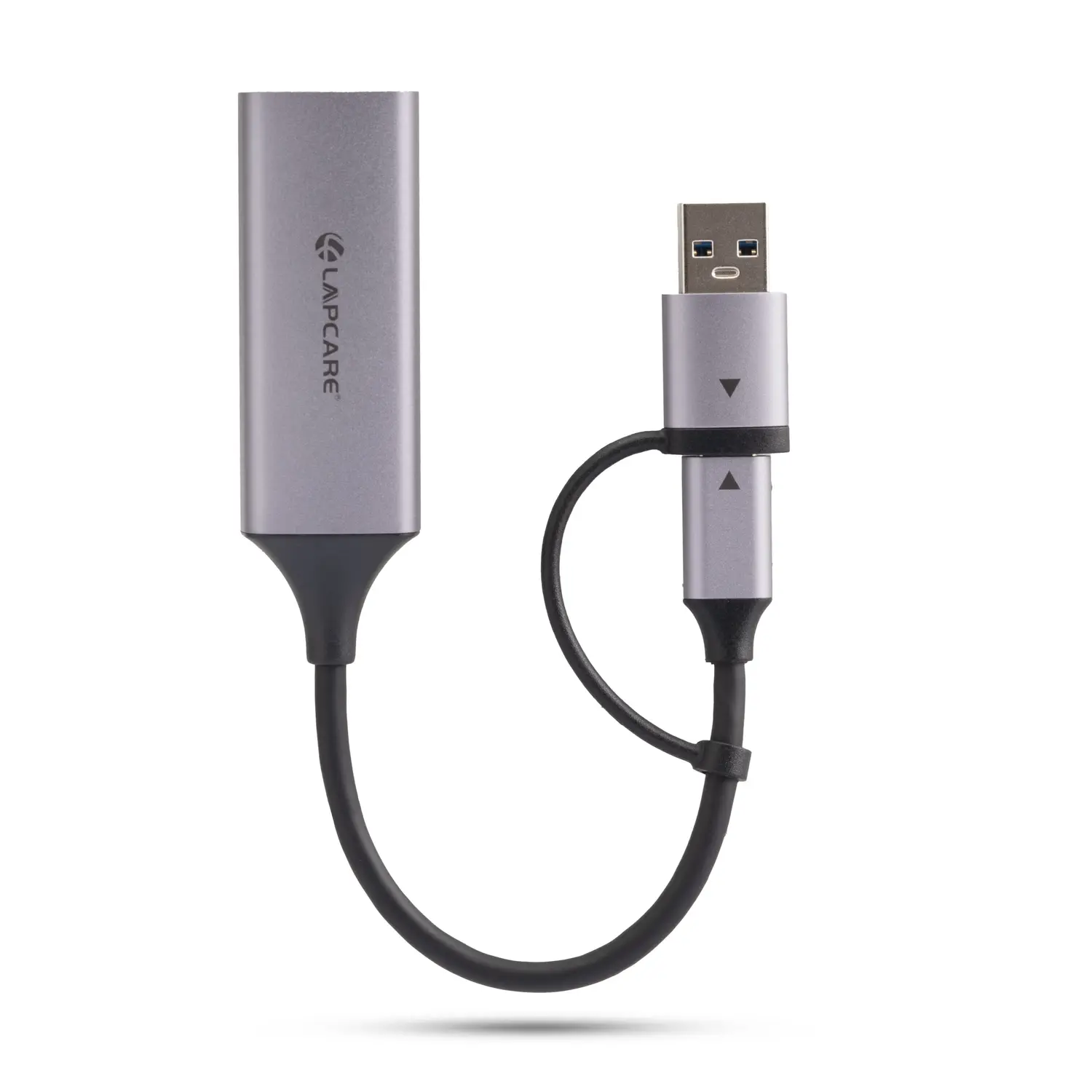 Lapcare USB to Gigabit Ethernet Adapter (Type-C + USB 3.0)