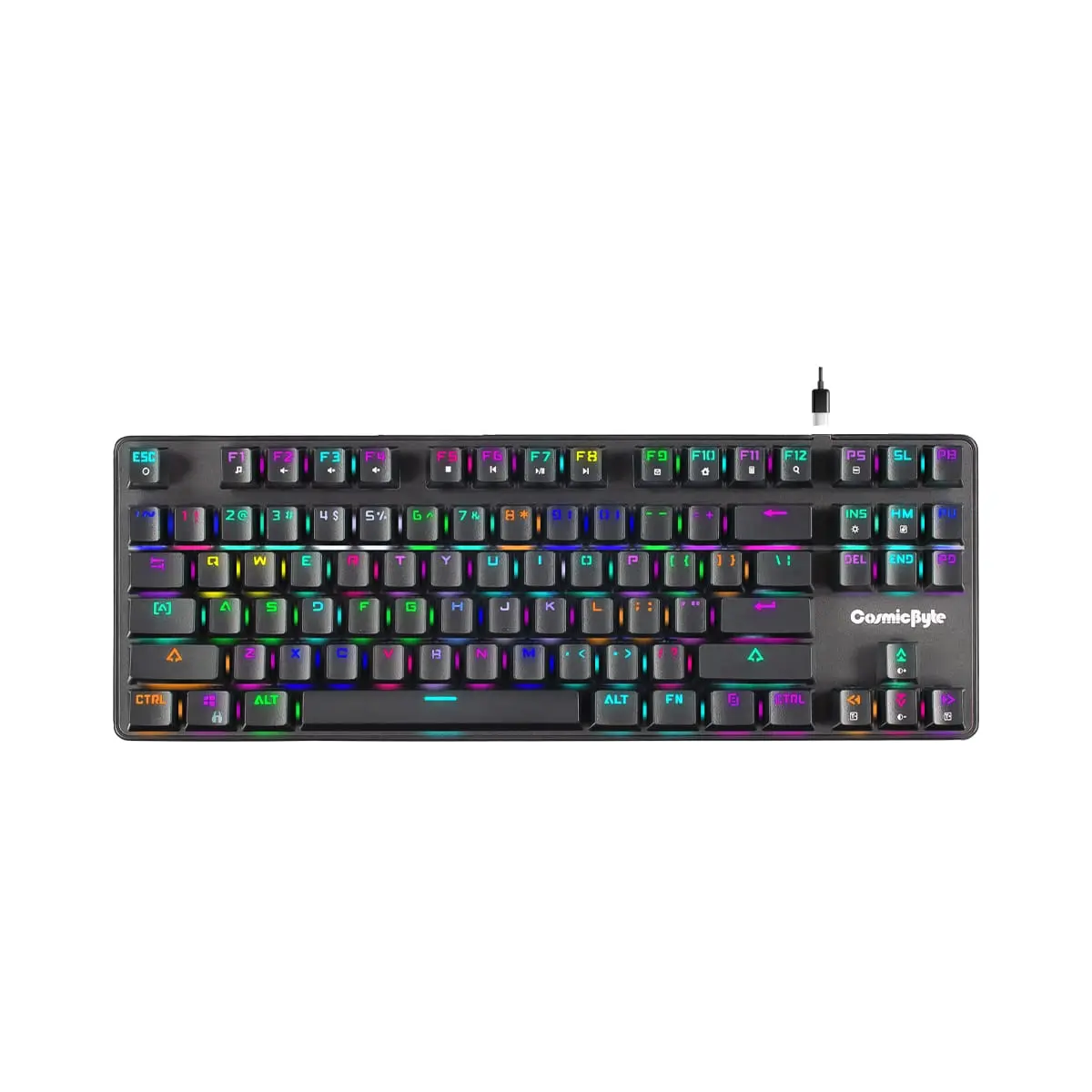 Cosmic Byte CB-GK-18 Firefly — Mechanical Gaming Keyboard, Outemu Red, RGB, tenkeyless