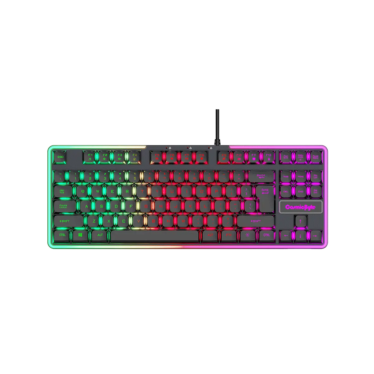 Cosmic Byte CB-GK-20 Styx — Multimedia Keyboard, Multi-colour LED, tenkeyless