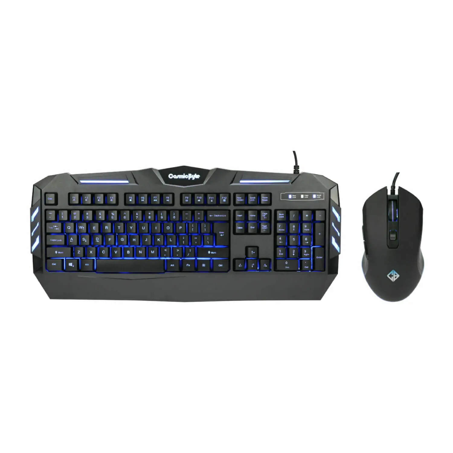 Cosmic Byte Dark Matter Combo — Wired Keyboard + Mouse Combo, Multi-colour LED