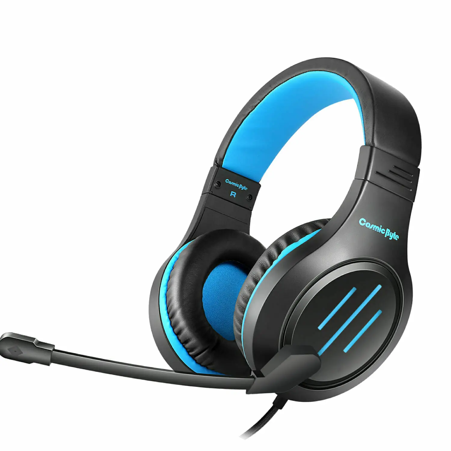 Cosmic Byte Blazar — Wired 3.5mm Gaming Headset, Fixed boom mic