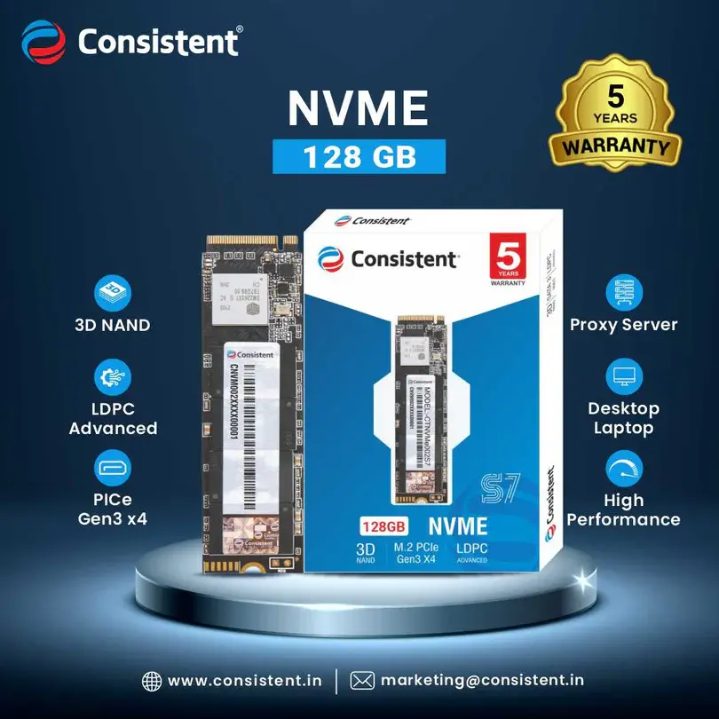 Consistent S6 128 GB PCIe 3.0 NVMe M.2 2280 SSD