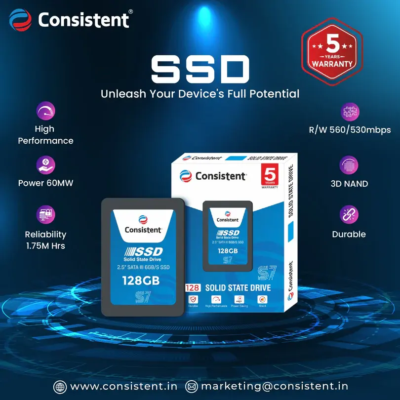 Consistent CTSSD 128 GB SATA 2.5" SSD