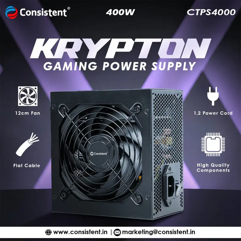Consistent Krypton 400W 400W — Uncertified Non-Modular Power Supply