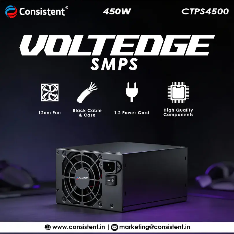 Consistent Voltedge 450W 450W — Uncertified Non-Modular Power Supply