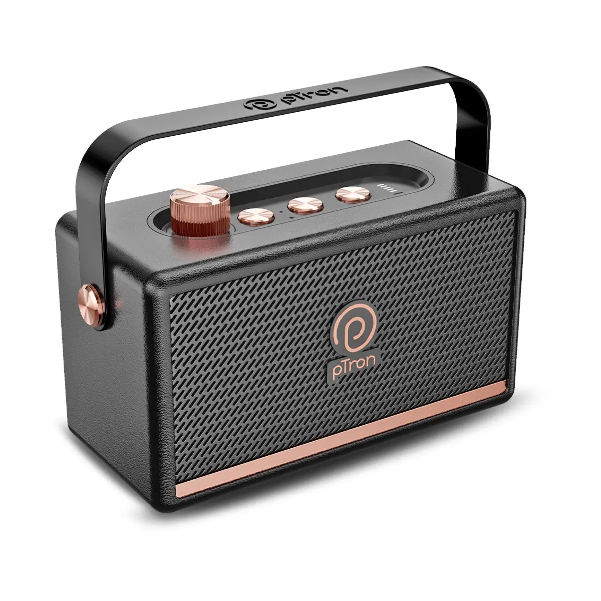 pTron Fusion Pro Retro Signature 20W — Bluetooth Speaker, 20 W, 8 H