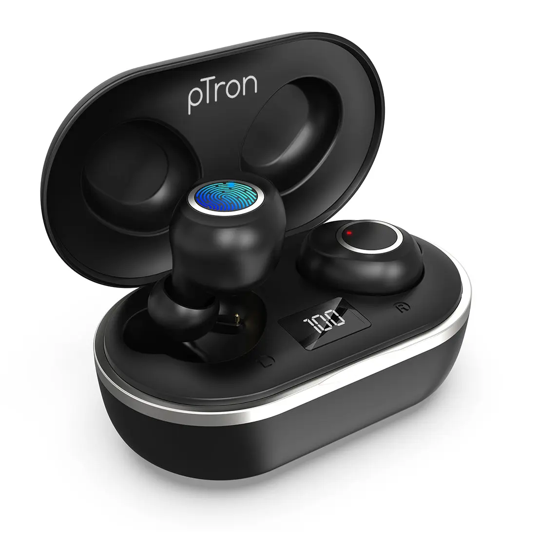 pTron Bassbuds Jets — True Wireless Earbuds, 20 H Playback, IPX4