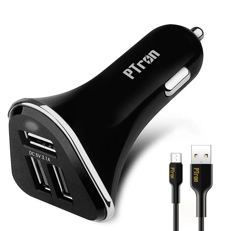 pTron Bullet 3.1A Fast Charging Car Charger