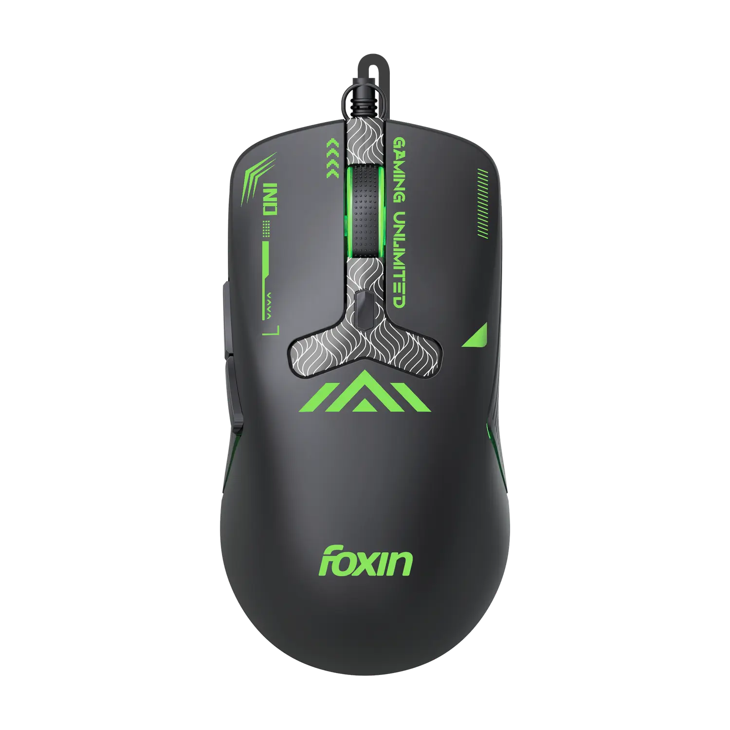 Foxin Phantom GM104 — Wired Gaming Mouse, 7,200 DPI, RGB