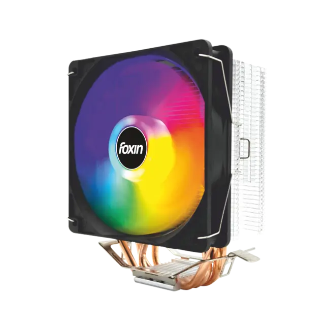 Foxin FCF 004 (120mm RGB 4-Heatpipe Tower CPU Cooler) — Single-Tower CPU Air Cooler, RGB