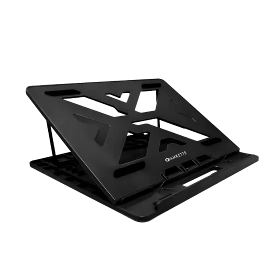 Amkette Ergo View 650 Laptop Stand — ABS plastic, 7 fixed height/angle levels (foldable)