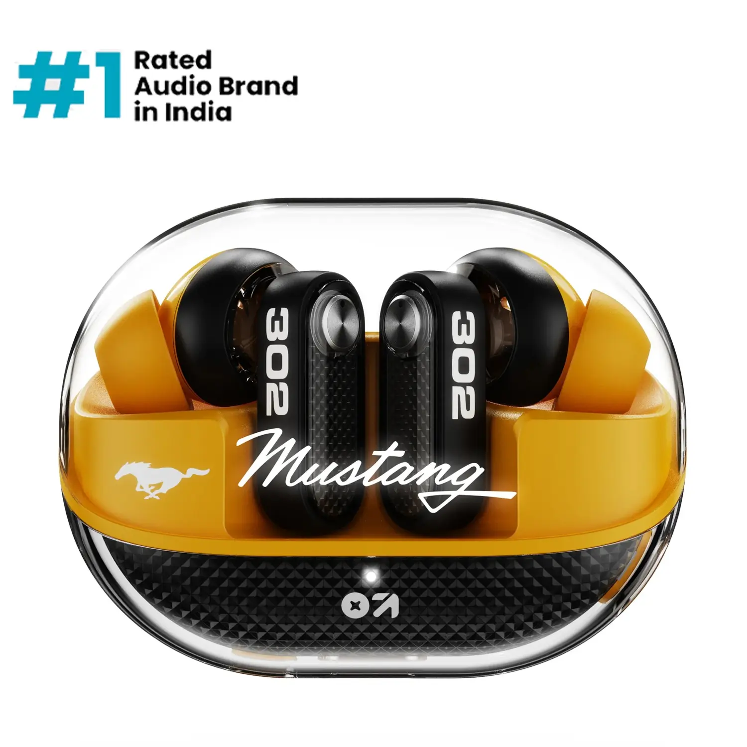 Boult x Mustang Sprint — True Wireless Earbuds, 60 H Playback, ANC, IPX5