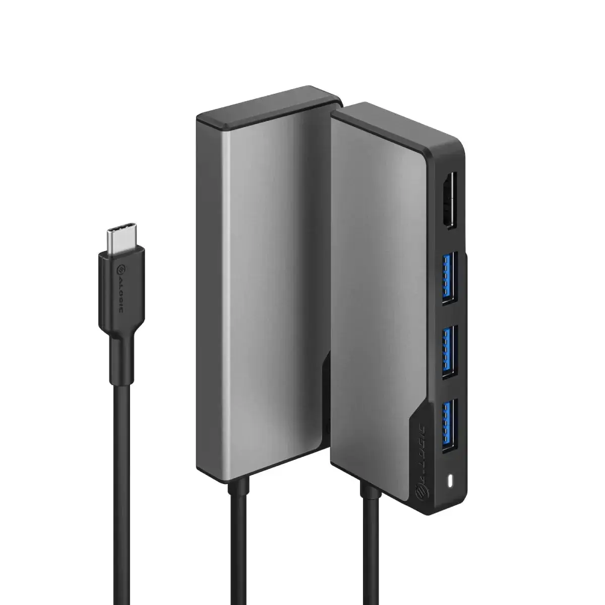 Alogic Fusion CORE 5-in-1 USB-C Hub V2 — USB-C, 5-in-1 (HDMI 4K, USB-A, USB-C PD)