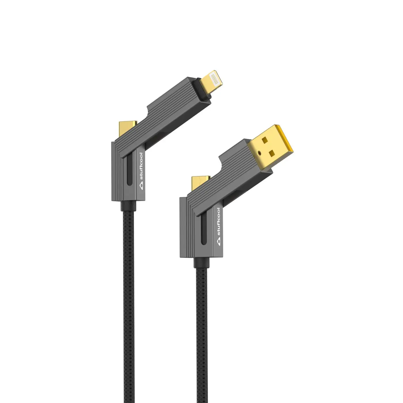 Stuffcool Quad Pro Max 4-In-1 Cable 240W With E-Marker Chip 1.5M