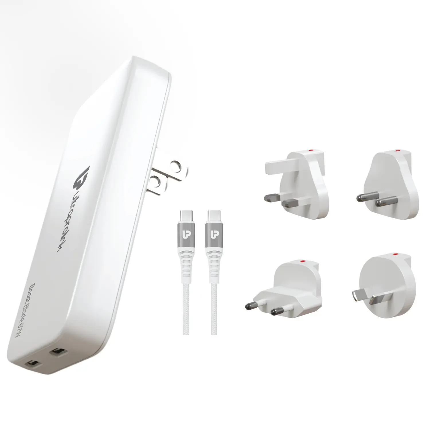 UltraProlink Boost Blade 67 Ultra-Slim GaN World Travel Charger (UM1200WTAC)