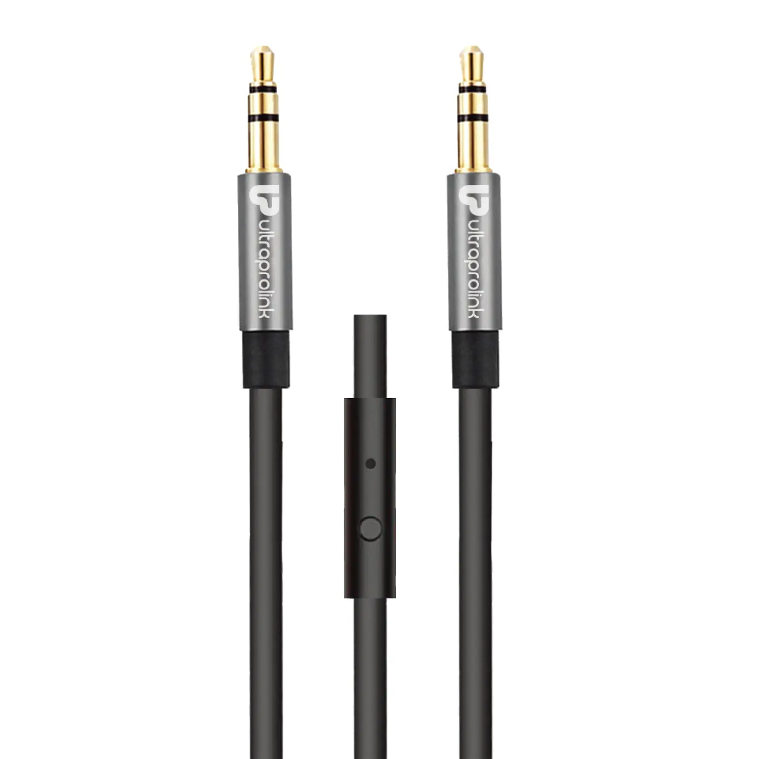 UltraProlink AudioOX 3.5mm Cable with Mic (UL108BLK-0150)