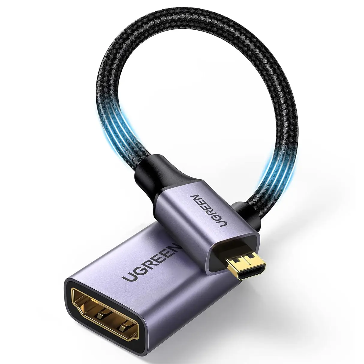 UGREEN Micro HDMI to HDMI Adapter Cable (0.25 m) — Micro HDMI, HDMI
