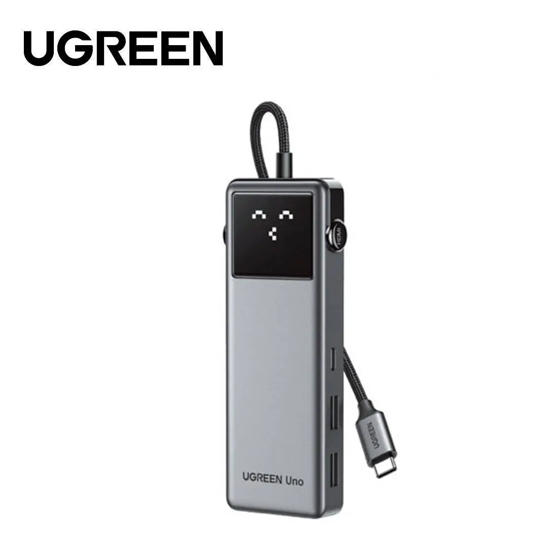UGREEN Uno 6-in-1 USB-C Hub 10Gbps (75177) — 1x HDMI 4K@60Hz + 2x USB-A + 1x USB-C + PD, 10 Gbps (USB 3.2 Gen 2)