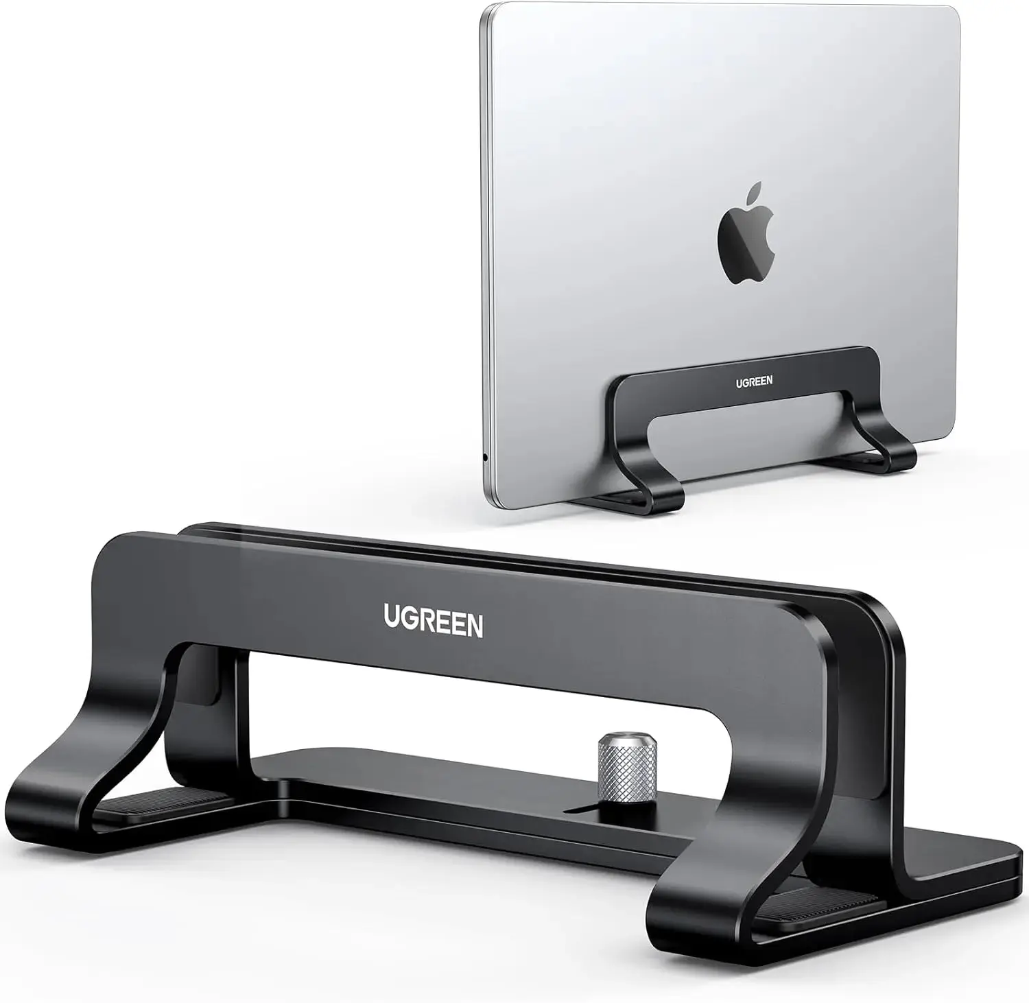 UGREEN Vertical Laptop Stand Compact (25706) — Aluminum alloy, Adjustable slot width